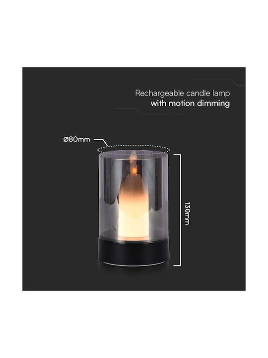 V-TAC Lămpi Decorative Pentru Masă LED Alb Cald 3000K Lumânare 8.5x13cm