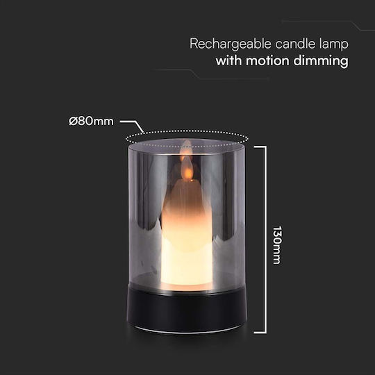 V-TAC Decorative LED Lamp Warm White 3000K Wax Polish 8.5x13cm