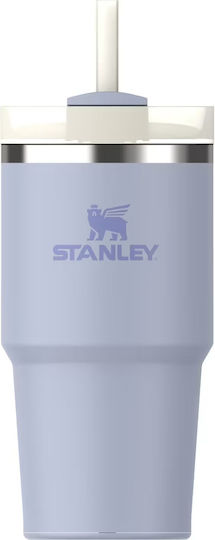 Stanley Quencher H2.0 FlowState Ποτήρι Θερμός Ανοξείδωτο BPA Free 600ml Dew Drop με Καλαμάκι