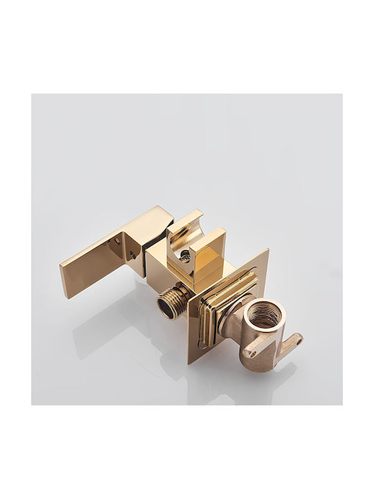 Wand Bidetarmaturen Gold