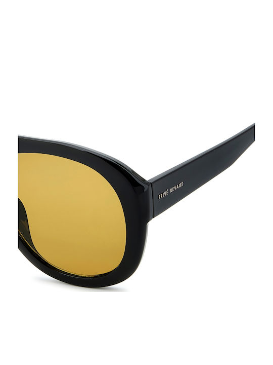 Prive Revaux Unisex Sunglasses with Black Horn-Rimmed Frame PR3007/S 71C/HO
