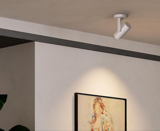 Spot Led Bianco Reglabil Alb Cu 12 Lumini În Culoare Albă