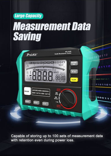 Proskit Digital Earth Resistance Tester Mt-4105