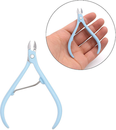 Cuticle Remover Clipper Ubx Stainless Steel Plastic 9.5 X 6 Cm Blue