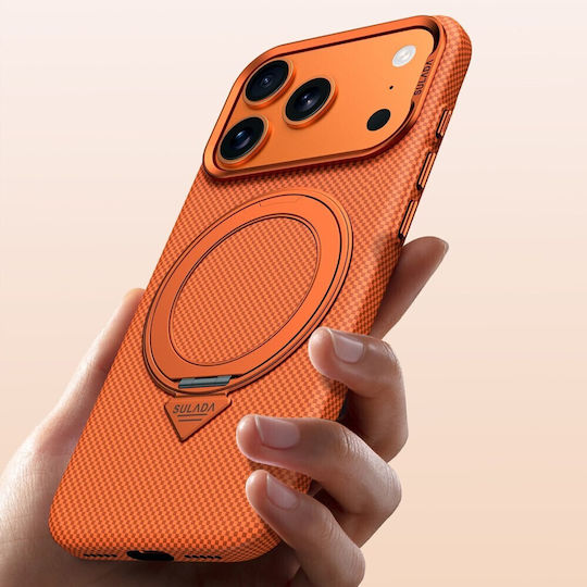 Sulada Rückseitencover Aramidfaser Kunststoff Blau Für iPhone 17 Pro Max