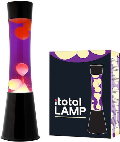 I-Total Lustră Decorativă Lampă de lavă Negru