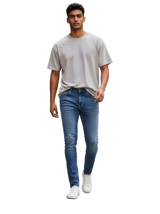 Men's Jeans Pants with Slim Fit Light Blue