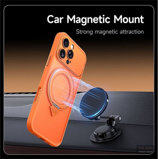 Sulada Back Cover Din Plastic Portocaliu (iPhone 17 Pro Max)