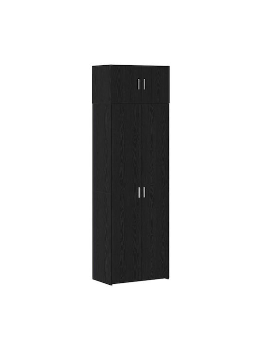 Βιβλιοθήκη Μαύρος Δρυς 70x42.5x225εκ.