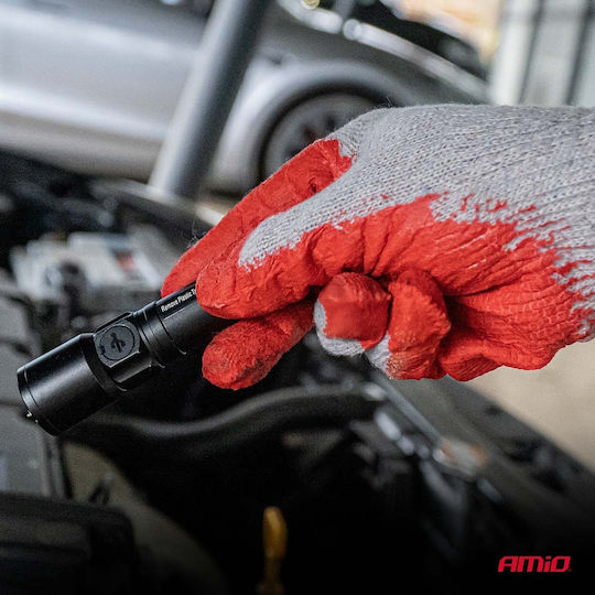 AMiO Safety Gloves Driver Gray Cotton Latex/Leather