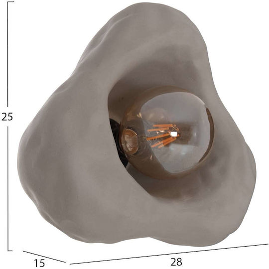 Grey Wall Lamp 28cm Grey Wall Lamp 28cm
