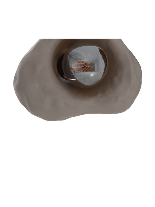 HomeMarkt Luxon Φωτιστικό Τοίχου με Ντουί E27 Γκρι 28x15εκ.