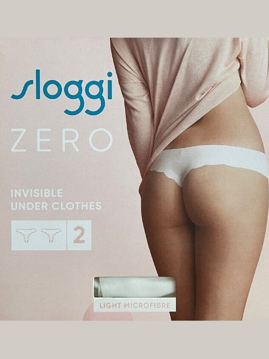 Ψηλόμεσα Γυναικεία Slip 2Pack χωρίς Ραφές Σαμπανιζέ-Βανίλια