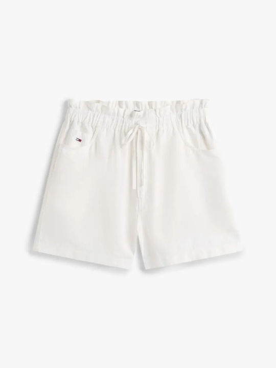 Damen-Leinen-Shorts Beige