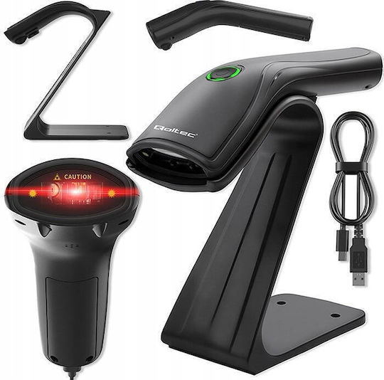 Qoltec Scanner Portabil cu Capabilitate de Citire 1D Barcodes
