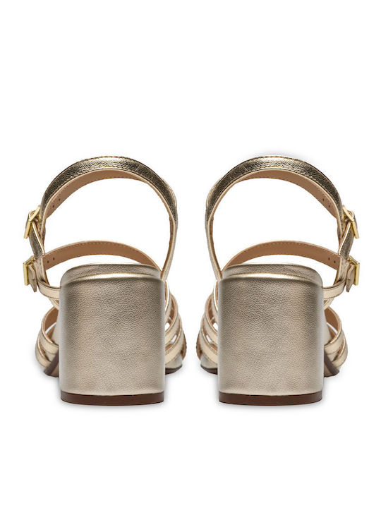 Ezoria Strap Sandals Gold