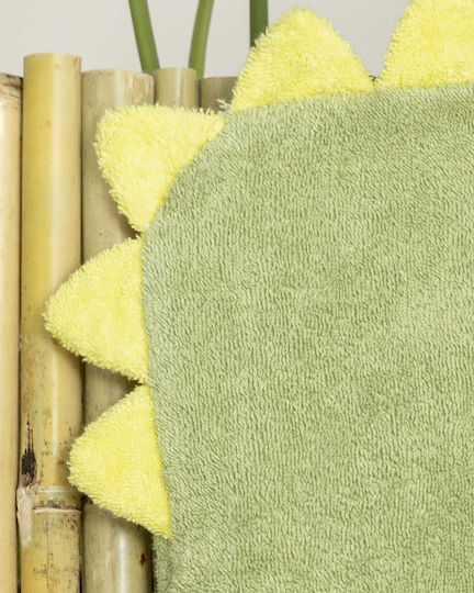 Nima Kids Bathrobe Green with Hood