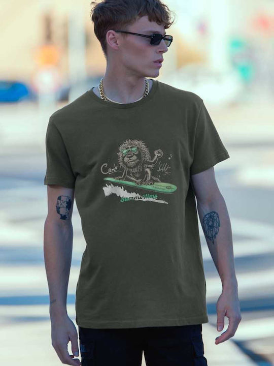 T-shirt Χακί