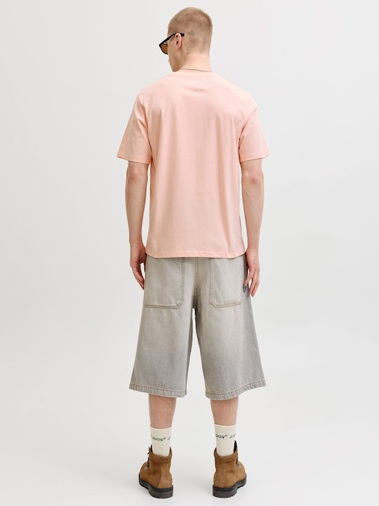 Jack & Jones Kurzarm T-Shirt Pfirsich Jack & Jones Kurzarm T-Shirt Pfirsich