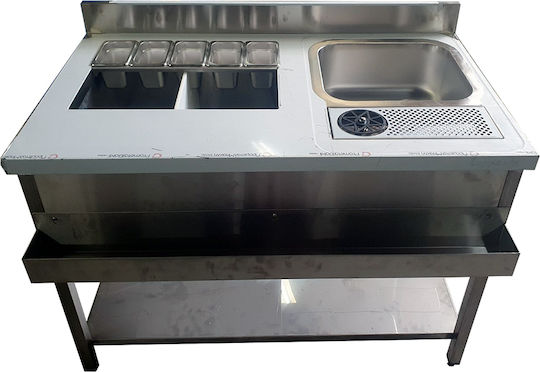 Lappas Metallische Bar-Organisatoren mit Abmessungen 140cmx70cmx85cm