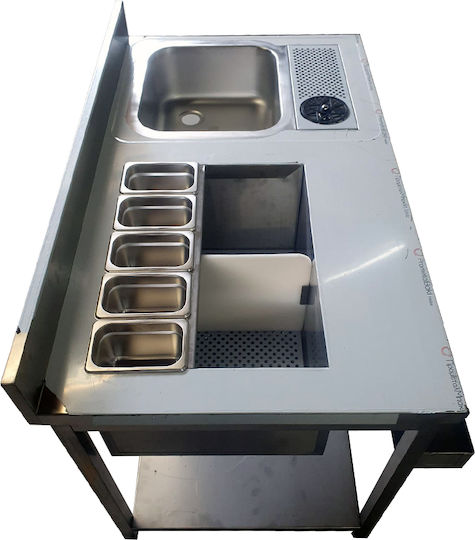 Lappas Metallische Bar-Organisatoren mit Abmessungen 140cmx70cmx85cm