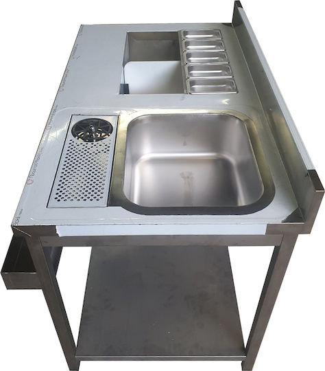 Lappas Metallische Bar-Organisatoren mit Abmessungen 140cmx70cmx85cm