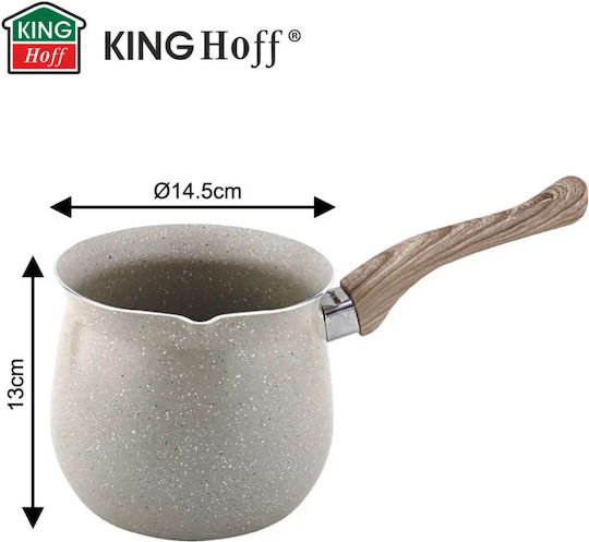 KING Hoff Μπρίκι σε Καφέ Χρώμα Αντικολλητικό