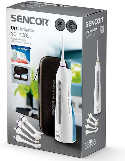 Sencor Орален Иригатор 5 Резервни Глави 150ml Резервоар