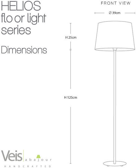 Veis Helios Floor Lamp Height 150cm White Veis Helios Floor Lamp Height 150cm White