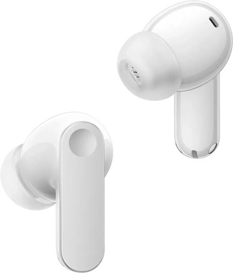 Realme Buds T500 Pro Bluetooth Handsfree Ακουστικά με Αντοχή στον Ιδρώτα και Θήκη Φόρτισης Silver-White