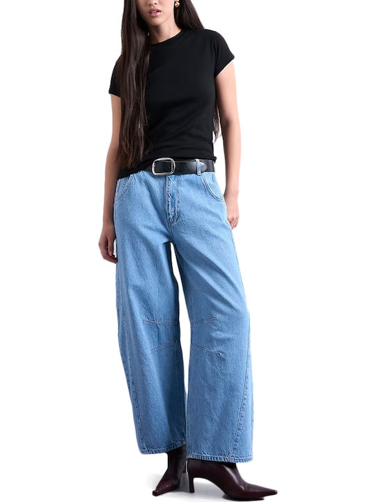 Γυναικείο Crop T-shirt Μαυρο