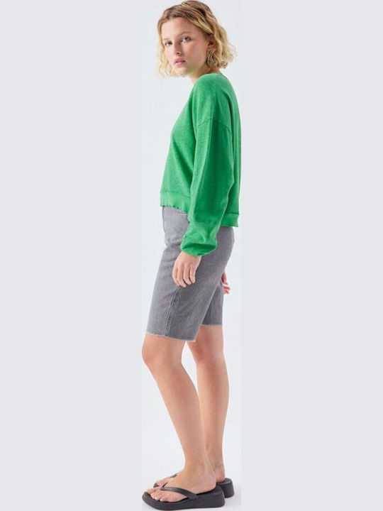 Women's Cotton Green Blouse