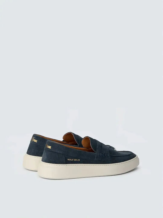 Brice Tonal Suede Herren Sneakers Blau