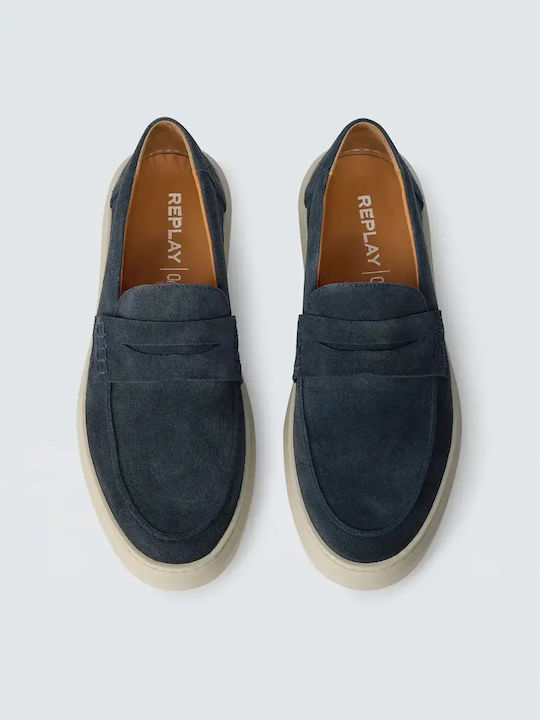 Brice Tonal Suede Herren Sneakers Blau