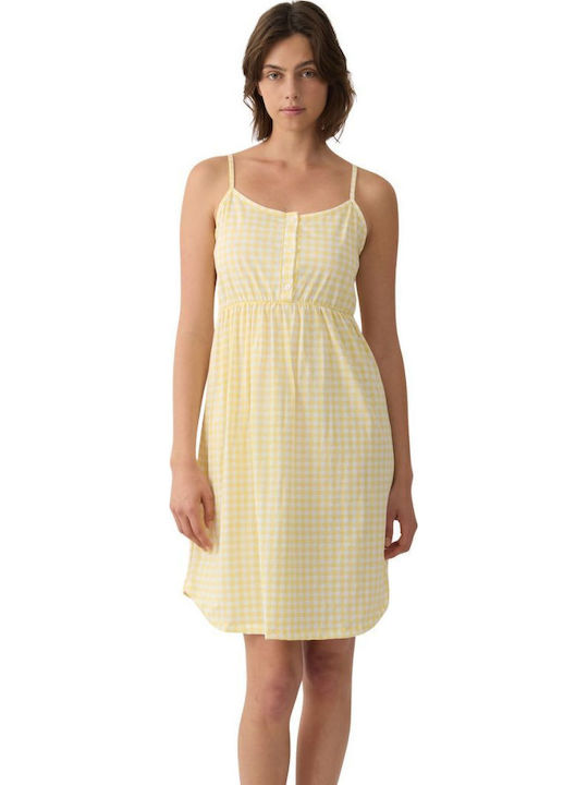 Minerva Summer Women's Nightgown Yellow Soft