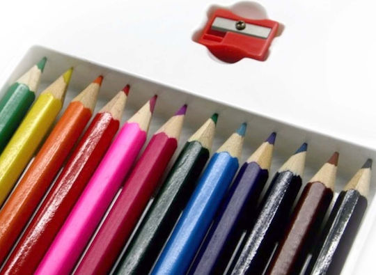 Topwrite Комплект 24 Разнообразни Цветни Моливи За Деца Многоцветни