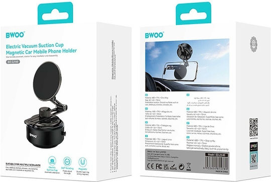 BWOO Car Mobile Mount with Magnet Black