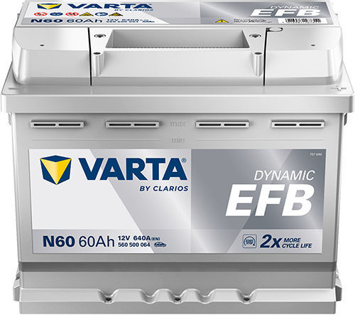 Varta Baterie Auto Efb Capacitate 60Ah Amperi De Pornire La Rece 640A 60Ah Efb Pornire/Oprire