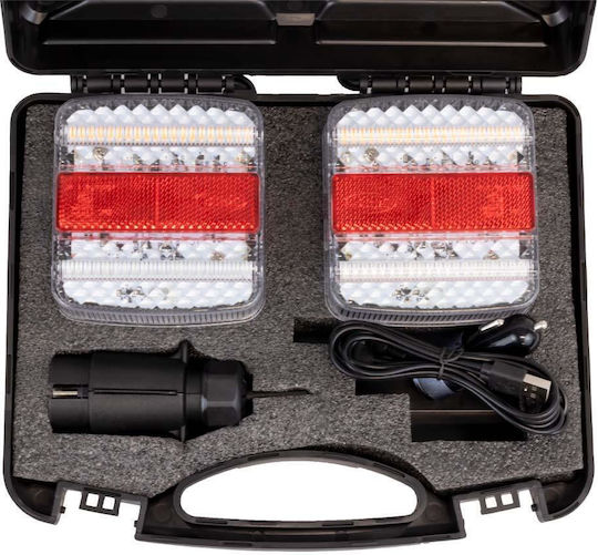 JBM Car Towing & Trailer Light Set Waterproof with Magnet 2pcs