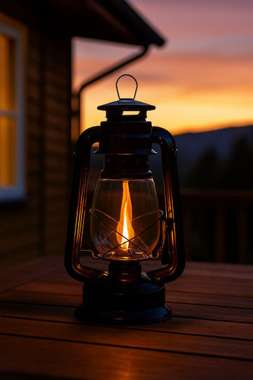 SGTT Lampă Pe Gaz Pentru Camping Cu Gaz Neagră