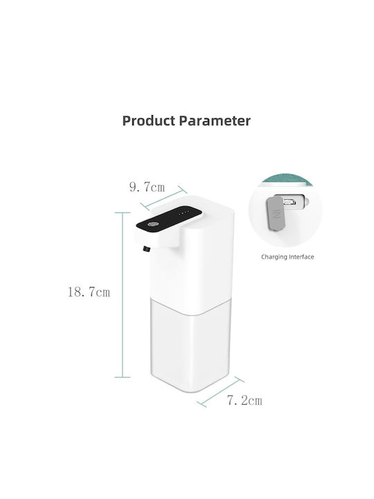 Spender Schaumstoff Kunststoff mit Automatischer Dispenser 400ml