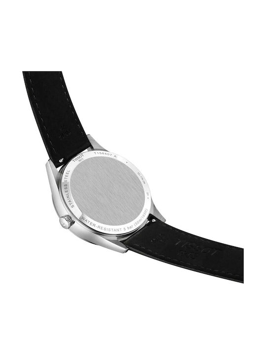 Tissot T-classic Classic Dream Powermatic 80 Men's Watch 40mm Automatic with Black Leather Strap