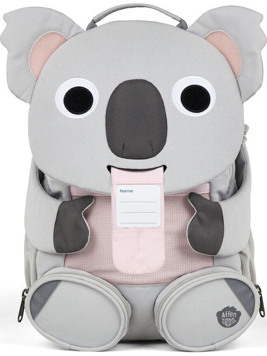 Affenzahn Kindergarten Backpack Grey with Water Bottle Holder
