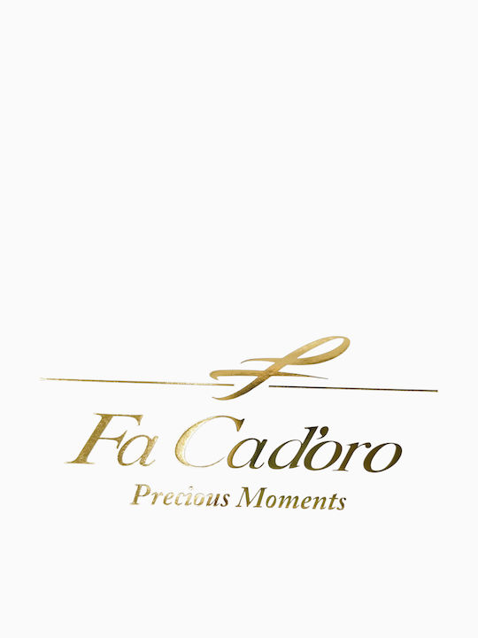 Fa Cad'oro Σταυρός από Επιχρυσωμένο Ασήμι με Αλυσίδα