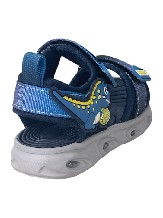Kindersandalen mit Bügel- und Schleifenverschluss Blau