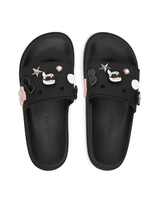Damen Flache Sandalen Schwarz KL88826 V0S