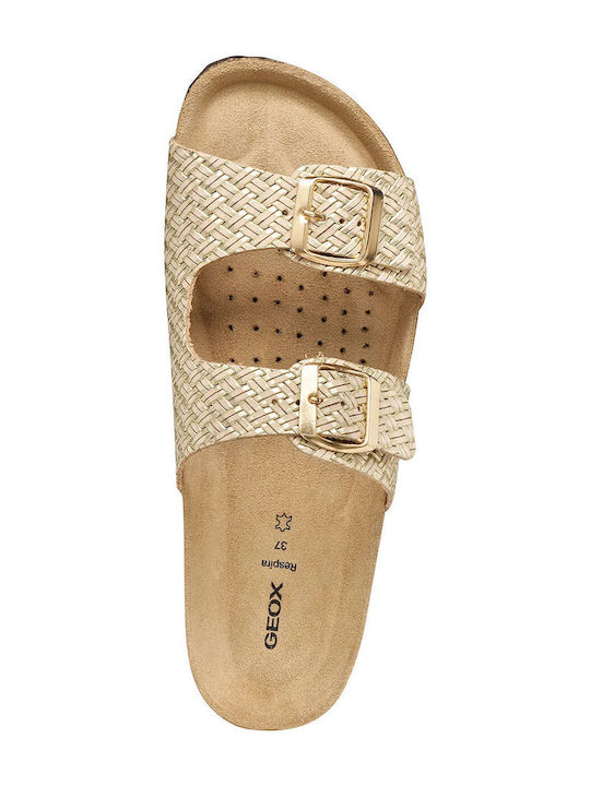 Brionia Leather Women's Anatomic Sandals Gold