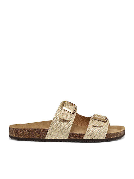Brionia Leather Women's Anatomic Sandals Gold