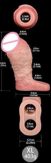 Silicone Penis Sleeve Flesh