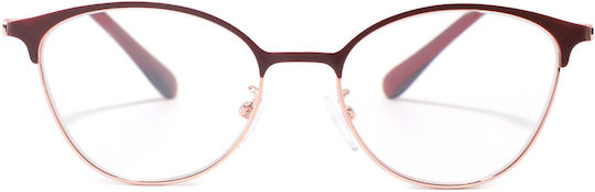 Martinez Carmina Reading Glasses +3.00 in Gold Colour